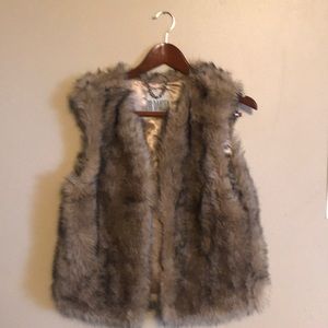Faux fur vest